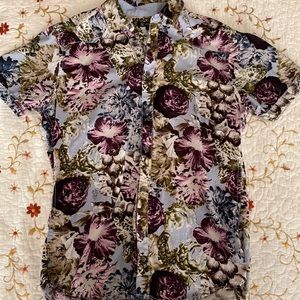 Men’s Floral Button Up
